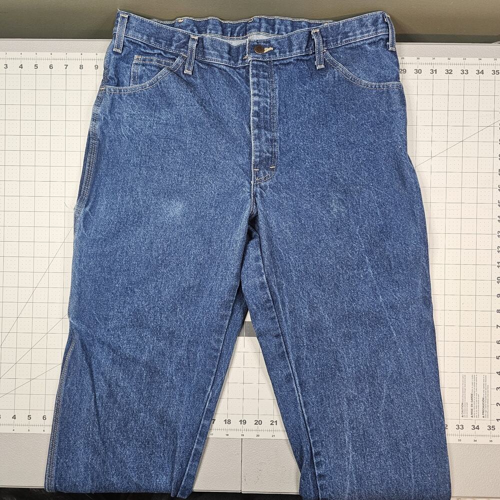 Dickies Carpenter Jeans 36x32 Blue Denim Toyota Baggy Skater Streetwear Workwear